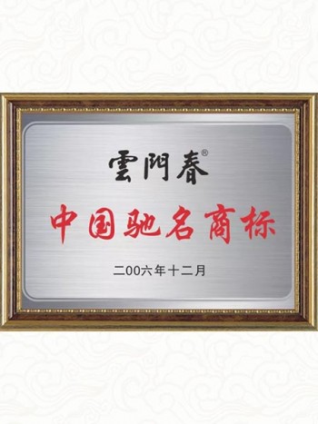 2006年荣获中国驰名商标